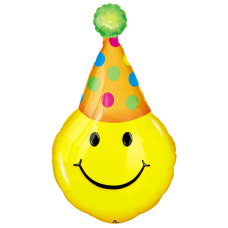 Balloon Foil Super Shape Party Hat Smiles