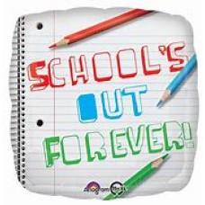Balloon Foil 18 Inch School's Out Forever