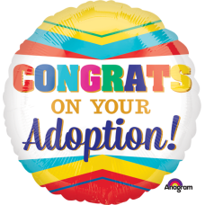 Balloon Foil 18 Inch Congrats on your Adoption