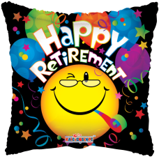 Balloon Foil 18 Inch Happy Retirement Emoji
