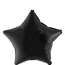 Balloon Foil 19 Inch Star Black