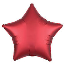 Balloon Foil 19 Inch Star Satin Luxe Sangria