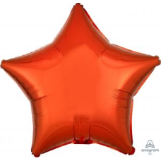 Balloon Foil 19 Inch Star Metallic Orange