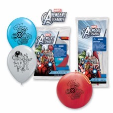 Balloon Latex Pack of 6 Marvel Avengers