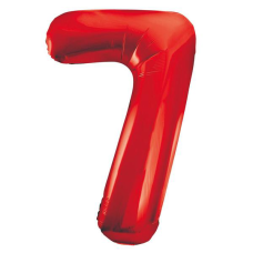 Balloon Foil 34 Inch Red Number 7 Foil
