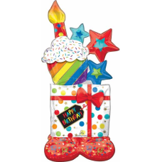 Balloon Foil Airloonz Happy Birthday Stack