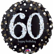 Balloon Foil 18 Inch Happy 60th Birthday