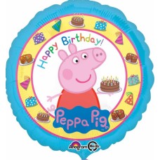 Balloon Foil 18 Inch Happy Birthday Peppa Pig