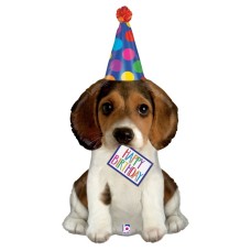 Balloon Foil Super Shape Happy Birthday Puppy