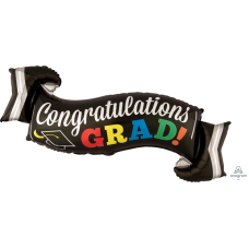 Balloon Foil Super Shape Congrats Grad Banner