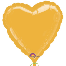 Balloon Foil 19 Inch Heart Sateen Gold