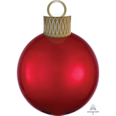 Balloon Foil Super Shape Christmas Ornament Red