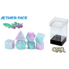 Dice Aether - Mintgenta 7-Die Set Upgraded Case