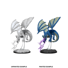 DND UNPAINTED MINIS WV8 YOUNG BLUE DRAGON