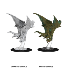DND UNPAINTED MINIS WV9 YOUNG BRONZE DRAGON