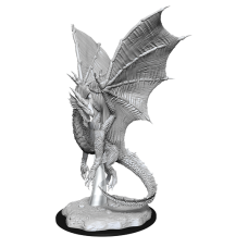 DND UNPAINTED MINIS WV11 YOUNG SILVER DRAGON