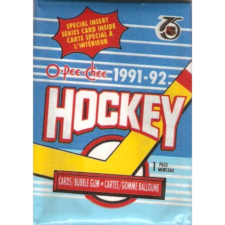 1991-92 O-Pee-Chee Hockey Packs