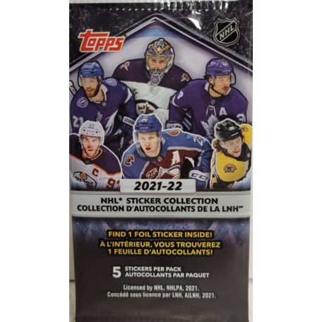 2021-22 Topps Hockey NHL Sticker Packs