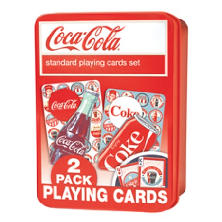 Coca-Cola 2 Pack Playing Cards Tin